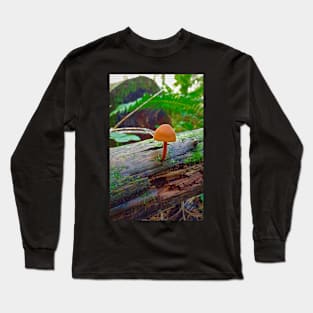 Tiny Orange Mushroom Long Sleeve T-Shirt